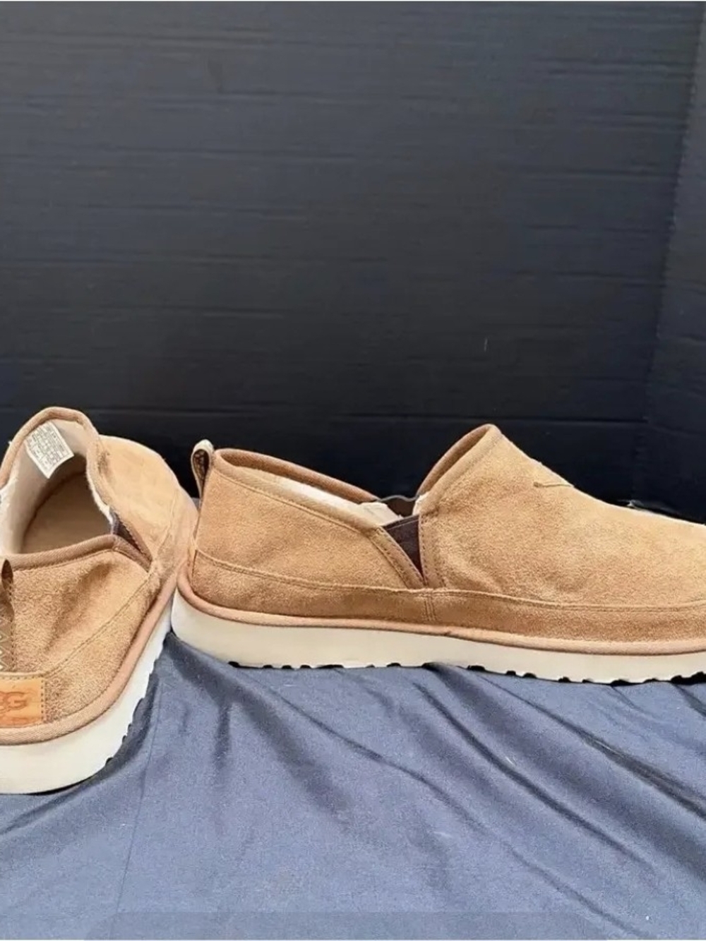 UGG Australia Men's Size 18 Suede Slip-On Shoes Worn by Stacey King Rare